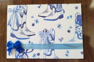 Image of Blue Boots, Bows, and Blooms