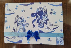 Image of Blue Boots, Bows, and Blooms