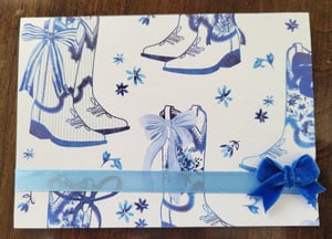 Image of Blue Boots, Bows, and Blooms