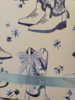 Image of Blue Boots, Bows, and Blooms