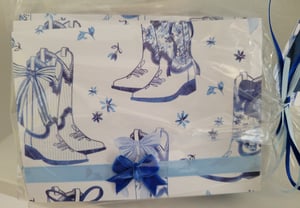 Image of Blue Boots, Bows, and Blooms