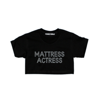 Image 3 of MATTRESS ACTRESS RHINESTONE CROP-TOP
