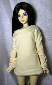 Image 2 of Handmade baggy yellow sweatshirt for SD, luts lishe ,dim arno, 1/3 bjd doll