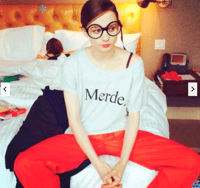 Image 2 of Merde Wide Neck Tee 2 Colors [Pre-Order]