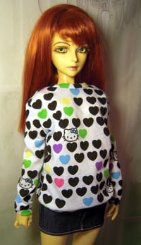 Image 4 of Handmade hello kitty sweatshirt for SD, luts lishe ,dim arno, 1/3 bjd doll
