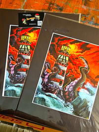 Image 1 of Kraken at the Lights House Print