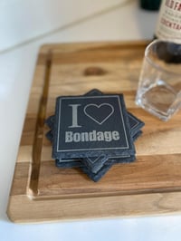 Image 2 of Custom Slate Coaster Set - BDSM kinky Decor Accent