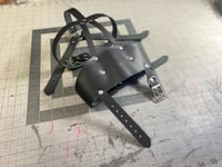 Image 3 of Bondage Leather Head Harness Panel Gag Version #4