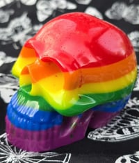 Image 2 of Rainbow Resin Skull