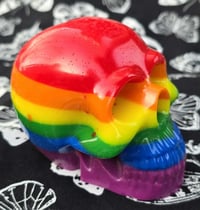 Image 3 of Rainbow Resin Skull