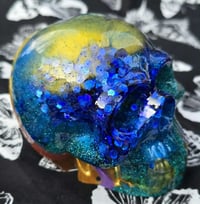 Image 3 of Mardi Gras Resin Skull