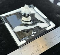 Image 4 of Black & White Resin Lady Ring Tray