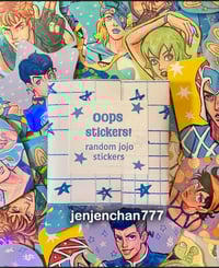 Oops stickers! 5 random Jjba sticker pack