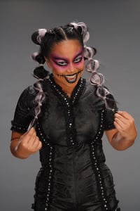 Image 1 of Black Leather Onesie Set