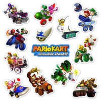 Image 1 of Mario Kart: Double Dash!! Sticker/Magnet Sets (13 Pieces)