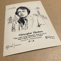Image 2 of Christopher Hitchens Print Signed