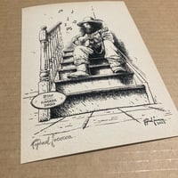 Image 2 of Guitarist Print Signed