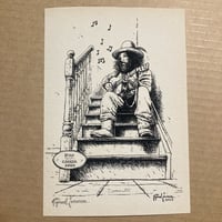 Image 1 of Guitarist Print Signed