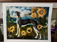 Image 2 of Dog & Sunflowers