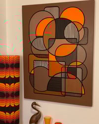 Image 2 of ‘Radiant Earth ll’ acrylic painting on wooden panel 