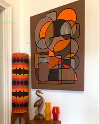 Image 7 of ‘Radiant Earth ll’ acrylic painting on wooden panel 