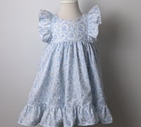 Image 2 of Girls' Chinoiserie Blue and White Dress