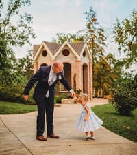 Image 2 of Baby Girl Cotton Dress Set in Chinoiserie Blue and White Fabric