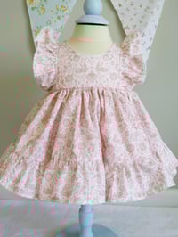 Image 3 of Baby Girl Dress Set Strawberry and Bunny Toile in Perfect Pink, Precious