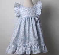 Image 3 of Girls' Chinoiserie Blue and White Dress