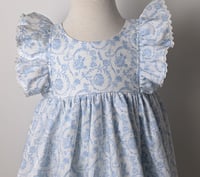 Image 4 of Girls' Chinoiserie Blue and White Dress
