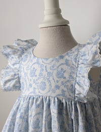 Image 5 of Girls' Chinoiserie Blue and White Dress