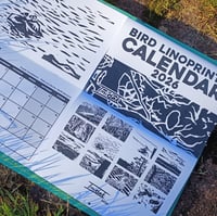 BIRD LINOPRINTS CALENDAR 2026