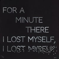 Image 1 of I Lost Myself (Stencil on black)