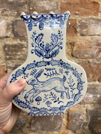 Image 1 of Ode to Autumn – Handmade Delftware-Inspired Ceramic Vase
