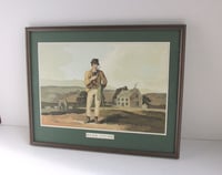 Image 4 of Framed Antique Aquatint Engraving Print 'Moor Guide' Old Spital Inn, The Pennines by George Walker
