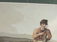 Image 11 of Framed Antique Aquatint Engraving Print 'Moor Guide' Old Spital Inn, The Pennines by George Walker