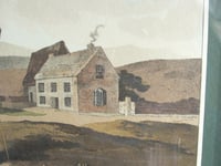 Image 8 of Framed Antique Aquatint Engraving Print 'Moor Guide' Old Spital Inn, The Pennines by George Walker
