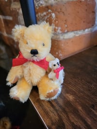Image 1 of Miniatire Handmade shult kohair bear 4 inches