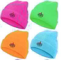 Image 2 of Winter Beanies Unisex Cold Weather Stretch Knitted Cuffed Hats 