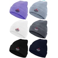 Image 1 of Winter Beanies Unisex Cold Weather Stretch Knitted Cuffed Hats 