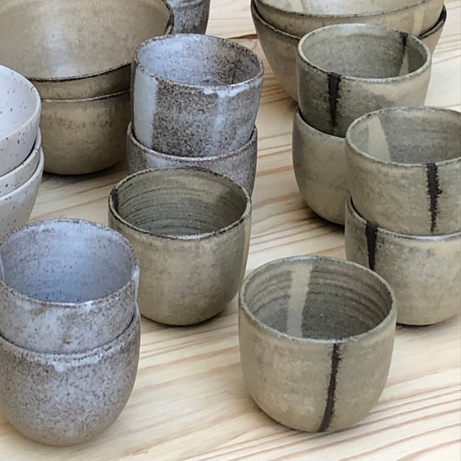 Tasses en grès