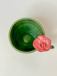 Image 2 of emerald rose orchid mug