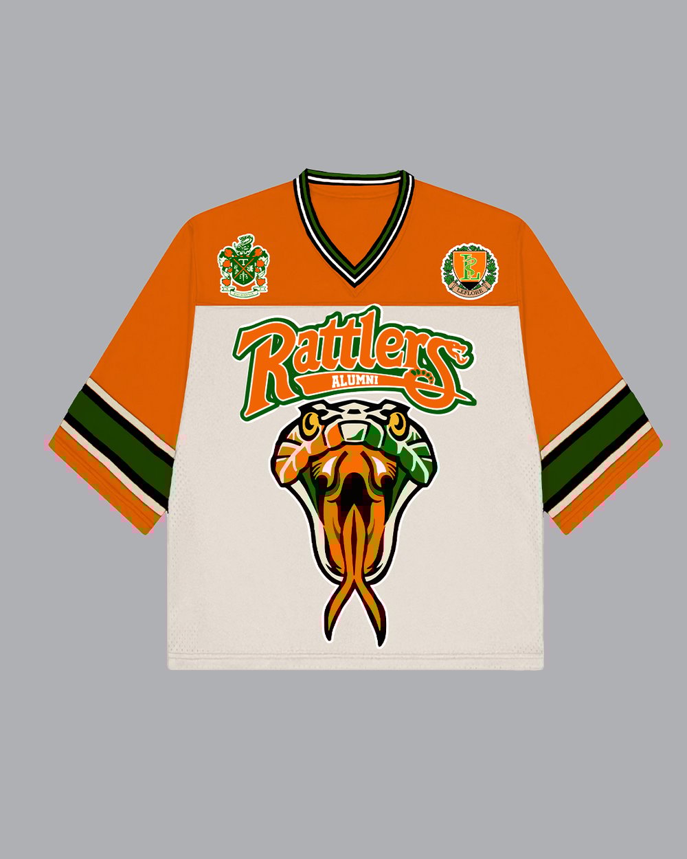 Image of Leflore Oversized Premade Jersey in Orange