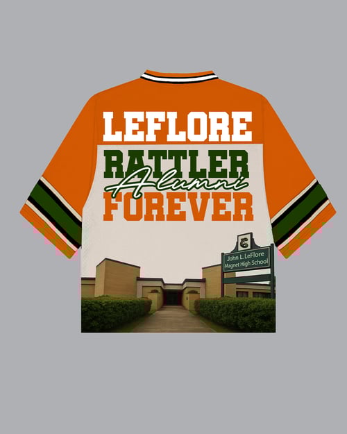 Image of Leflore Oversized Premade Jersey in Orange