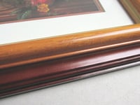 Image 13 of Floral Still Life by Albert Williams, Small Vintage Art Print in Wooden Frame