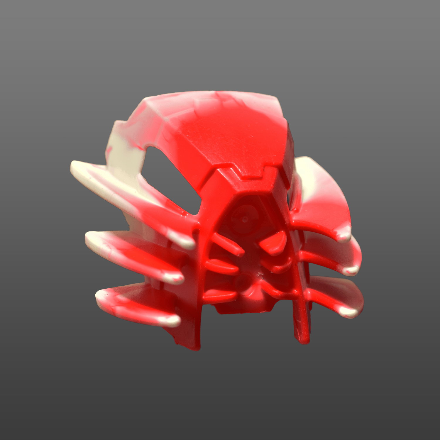 Image of Marbled Red-White Jutlin Resin Replica