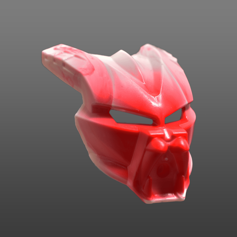 Image of Marbled Red-White Avsa Resin Replica