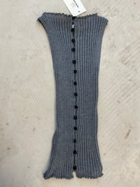 Image 1 of Ribbed Merino Top — grey 