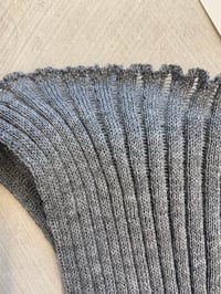 Image 2 of Ribbed Merino Top — grey 