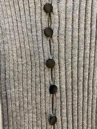 Image 3 of Ribbed Merino Top — grey 